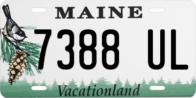 ME license plate 7388UL