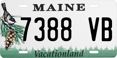 ME license plate 7388VB