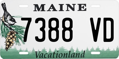 ME license plate 7388VD