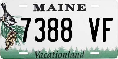 ME license plate 7388VF