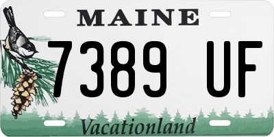 ME license plate 7389UF