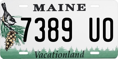 ME license plate 7389UO