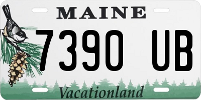 ME license plate 7390UB