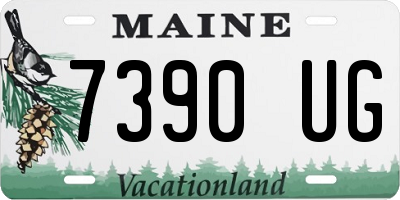 ME license plate 7390UG