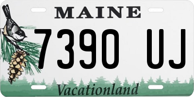 ME license plate 7390UJ