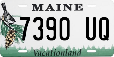 ME license plate 7390UQ