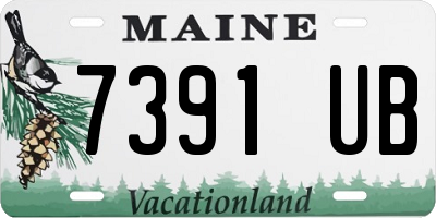 ME license plate 7391UB