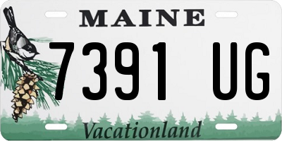 ME license plate 7391UG