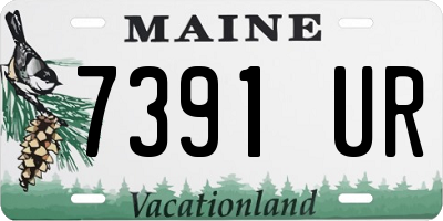 ME license plate 7391UR