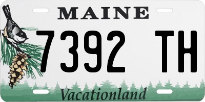 ME license plate 7392TH
