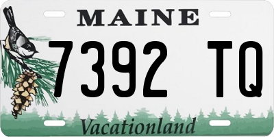 ME license plate 7392TQ