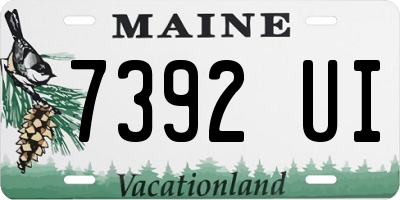 ME license plate 7392UI