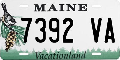 ME license plate 7392VA