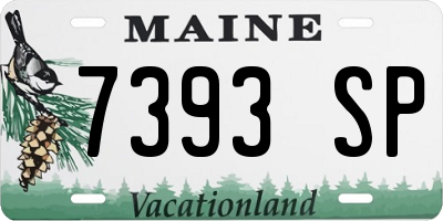ME license plate 7393SP