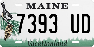 ME license plate 7393UD