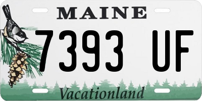 ME license plate 7393UF