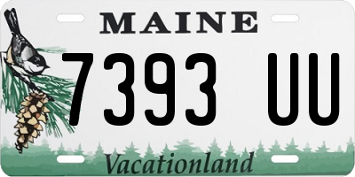 ME license plate 7393UU