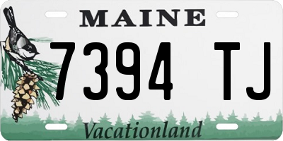 ME license plate 7394TJ