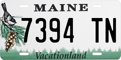 ME license plate 7394TN