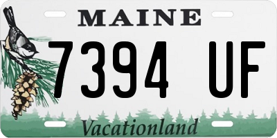 ME license plate 7394UF