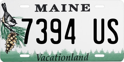 ME license plate 7394US