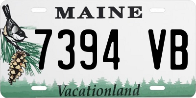 ME license plate 7394VB
