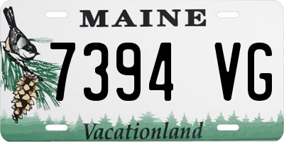 ME license plate 7394VG