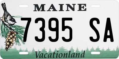 ME license plate 7395SA