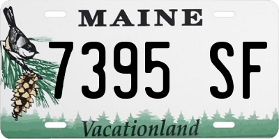 ME license plate 7395SF