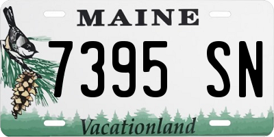 ME license plate 7395SN
