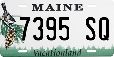 ME license plate 7395SQ