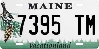 ME license plate 7395TM