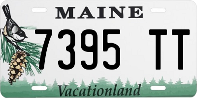 ME license plate 7395TT