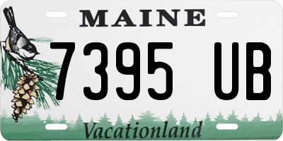 ME license plate 7395UB