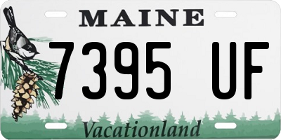 ME license plate 7395UF