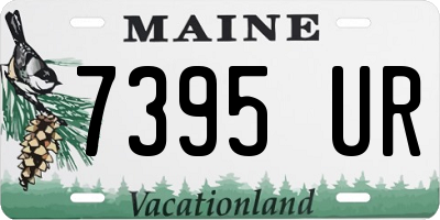 ME license plate 7395UR