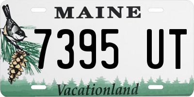 ME license plate 7395UT