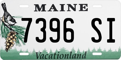 ME license plate 7396SI