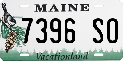 ME license plate 7396SO