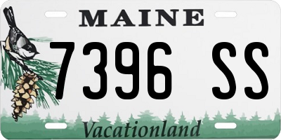 ME license plate 7396SS