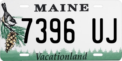 ME license plate 7396UJ