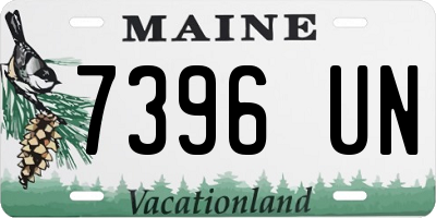 ME license plate 7396UN