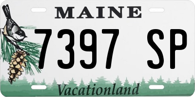ME license plate 7397SP