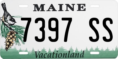 ME license plate 7397SS