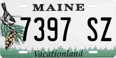 ME license plate 7397SZ