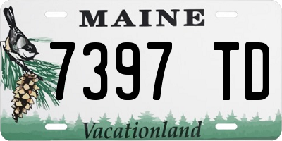 ME license plate 7397TD