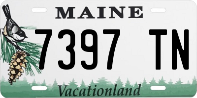 ME license plate 7397TN