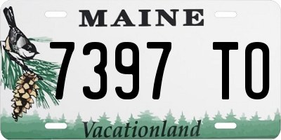 ME license plate 7397TO