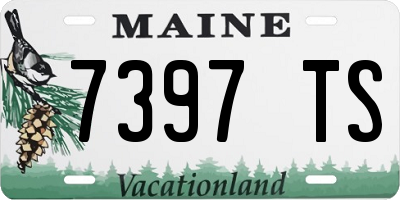 ME license plate 7397TS