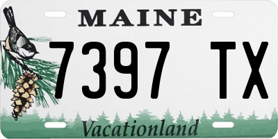 ME license plate 7397TX